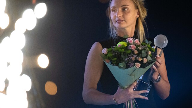 Tenistka roka Rebecca Šramková počas odovzdávania ocenení Tenista roka 2025