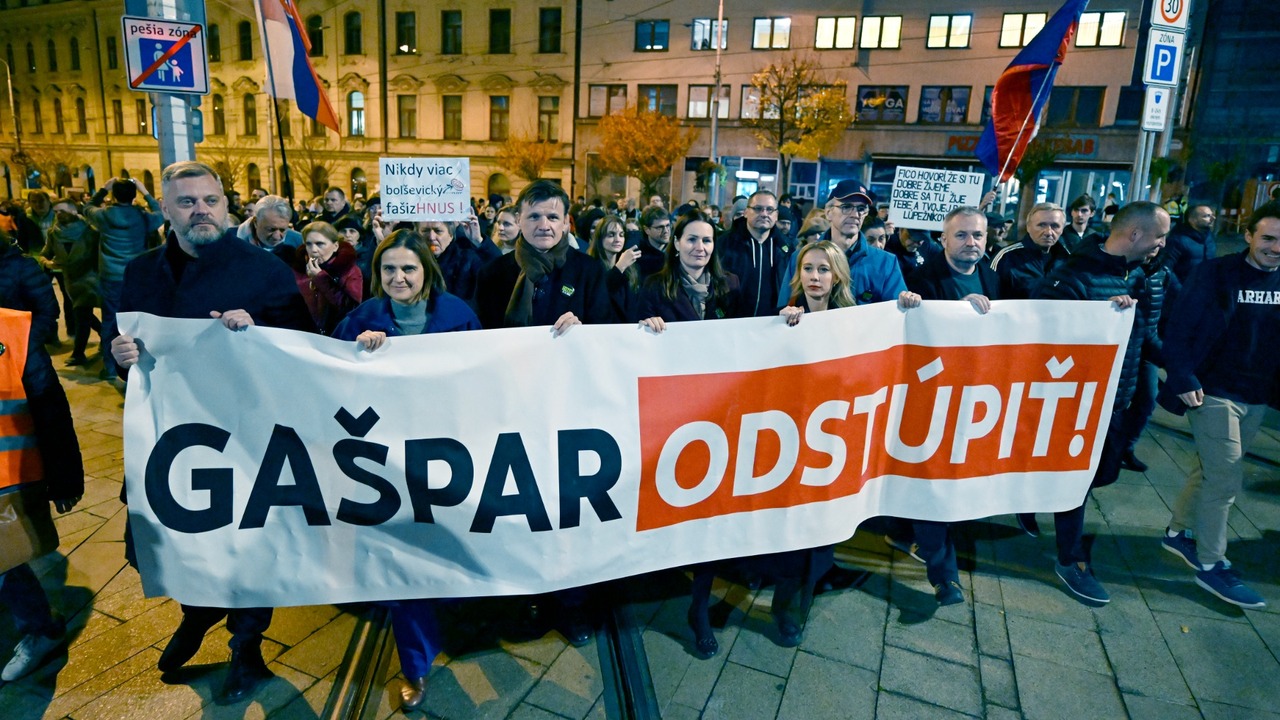 tibor gašpar sas protest 
