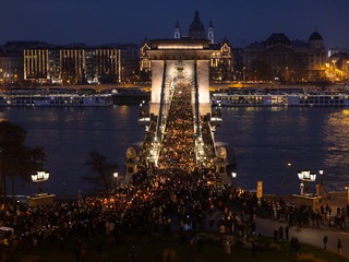 Budapešť protest