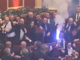 Albánsko, bitka, parlament