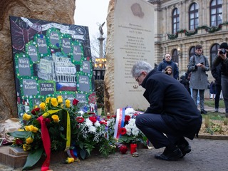 Miloš Vystrčil, pietny akt Praha streľba