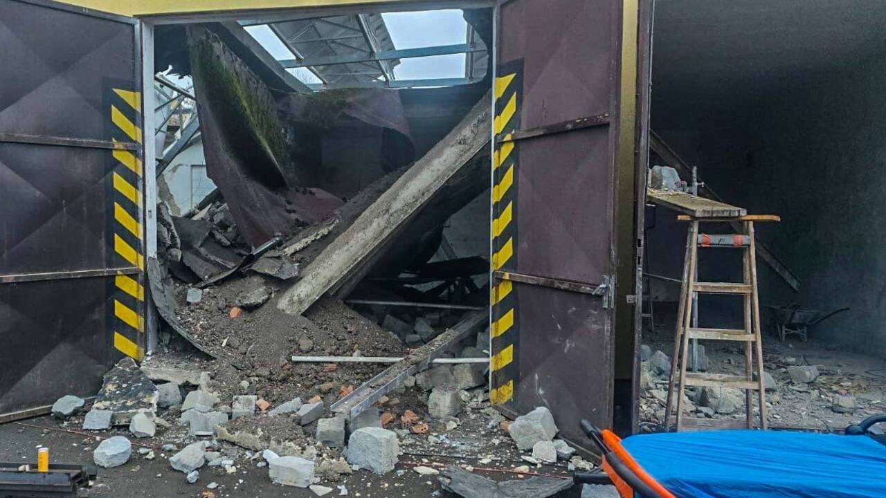 zrútená strecha Veľké Kapušany