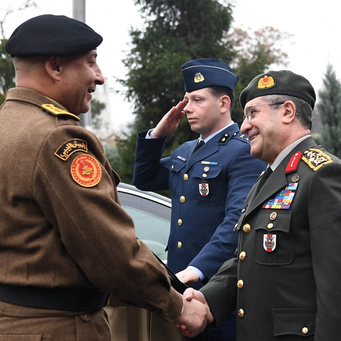 Turecký a líbyjský náčelník 