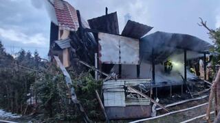 požiar, rodinný dom