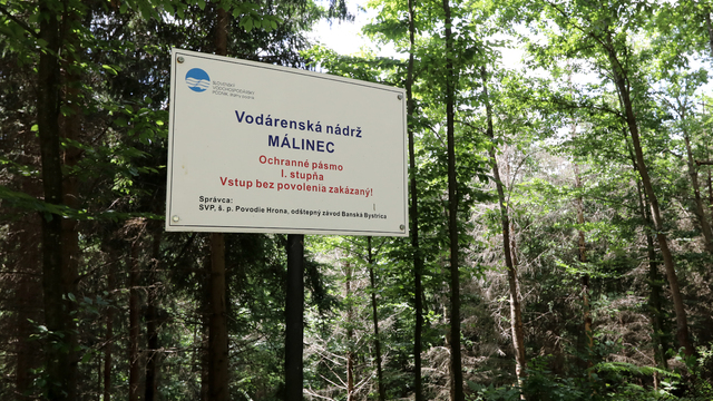 Málinec vodárenská nádrž