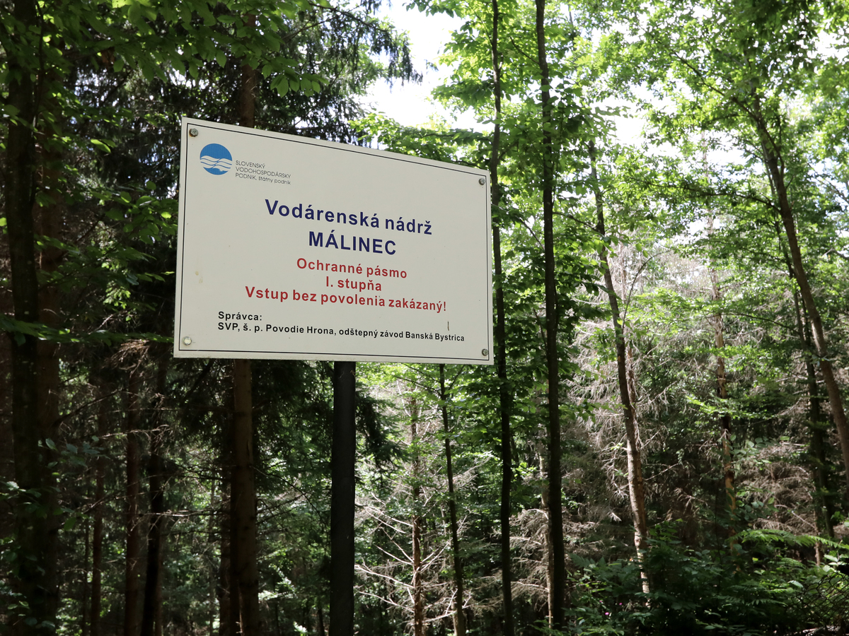 Málinec vodárenská nádrž
