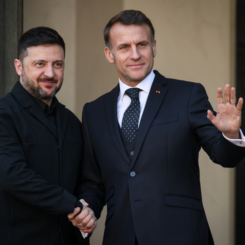 Volodymyr Zelenskyj, Emmanuel Macron