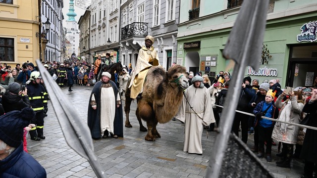 Traja králi sprievod Bratislava