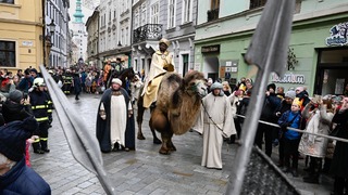 Traja králi sprievod Bratislava
