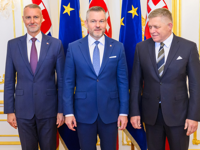 Najvyšší ústavní činitelia obedovali na Bratislavskom hrade. Fico: Svetový poriadok sa rozpadol, Únia je v kríze