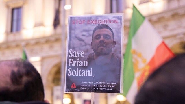 Erfán Soltání protesty v taliansku iran