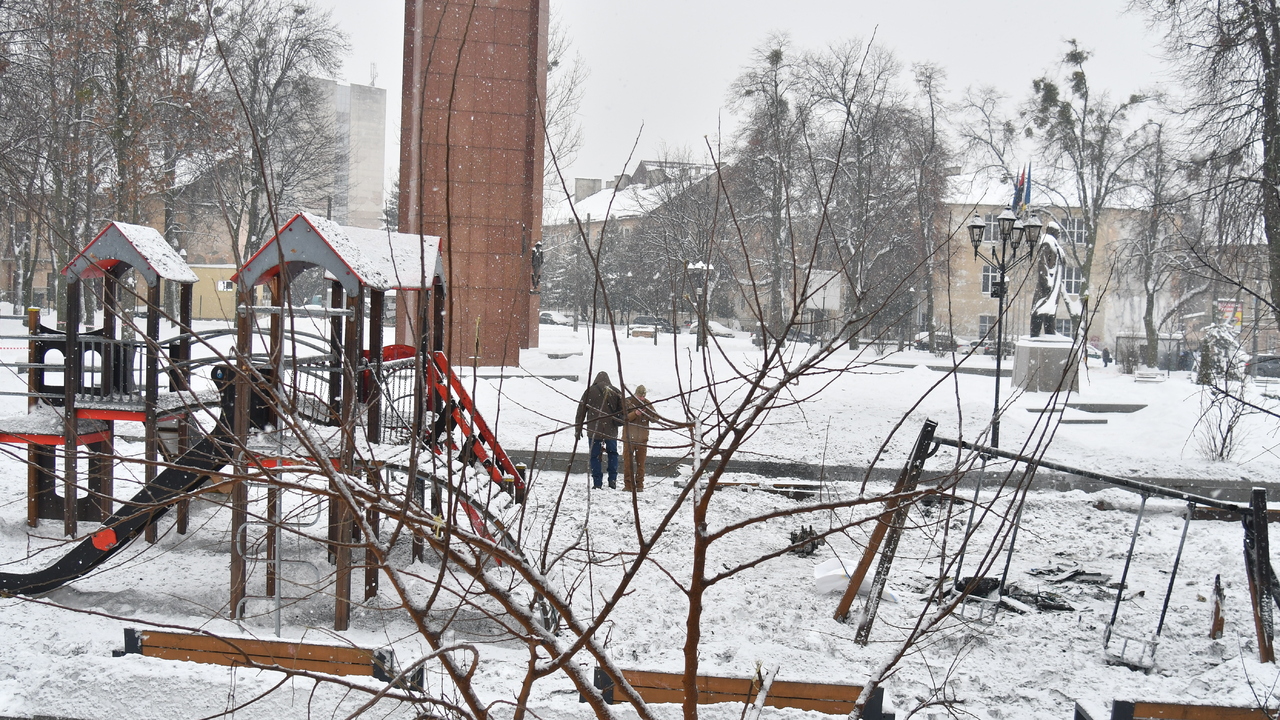 Ľvov detské ihrisko ruský útok