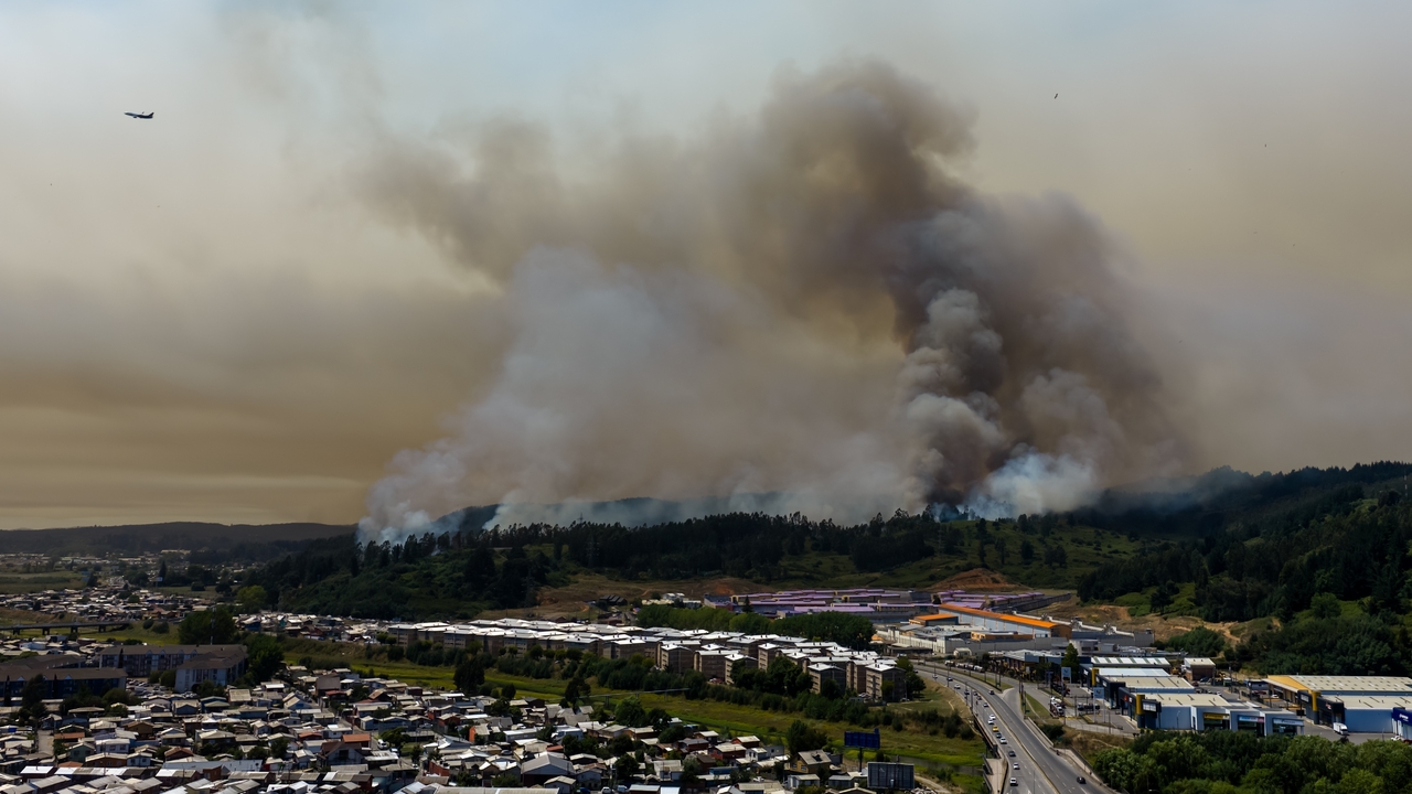 Čile lesné požiare