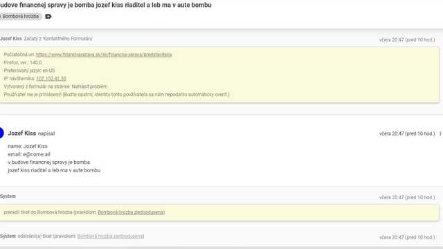 výhražné e-maily