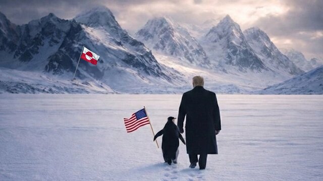 Trump Grónsko tučniak