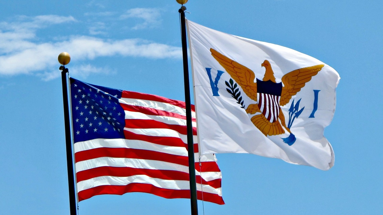 USA Panenské ostrovy vlajka vlajky