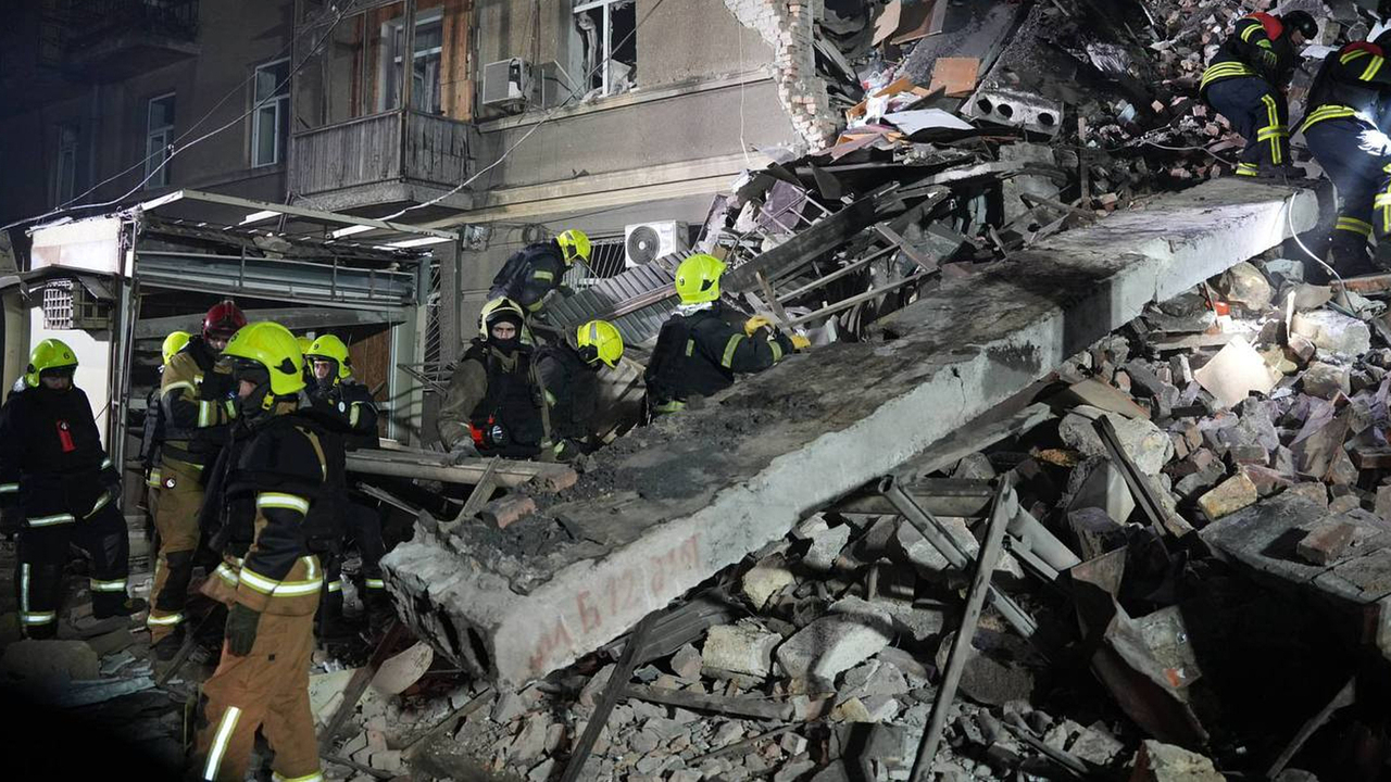 dronový útok Odesa