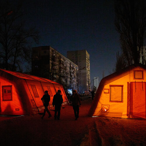 akmer polovica Kyjeva je po ruských útokoch stále bez elektriny