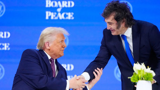 trump Javier Milei v davose