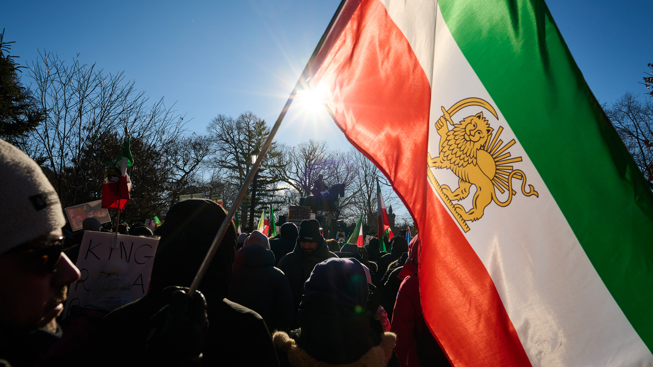 Irán protest vlajka