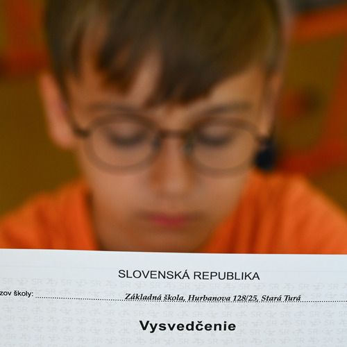 vysvedčenie žiak