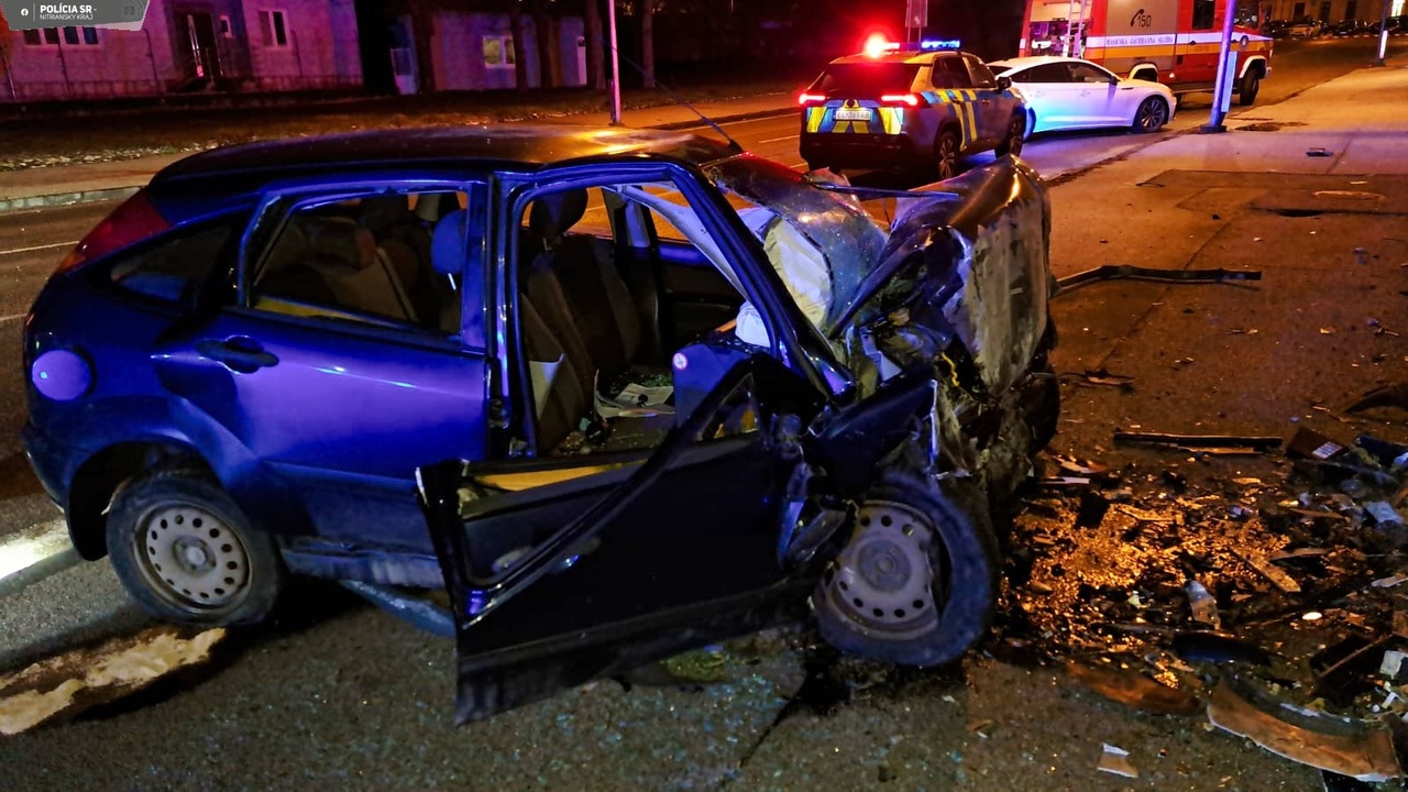 Náraz do bytovky Nitra