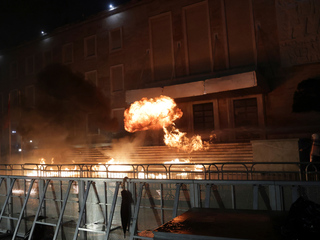 Albánsko protest