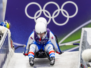 Slovenské sánkarky Praxová a Špitzová