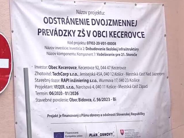 Škola v Kecerovciach je v slepej uličke, hrozí jej vrátenie miliónov. Starosta viní úrady, štát hovorí o zlyhaní obce