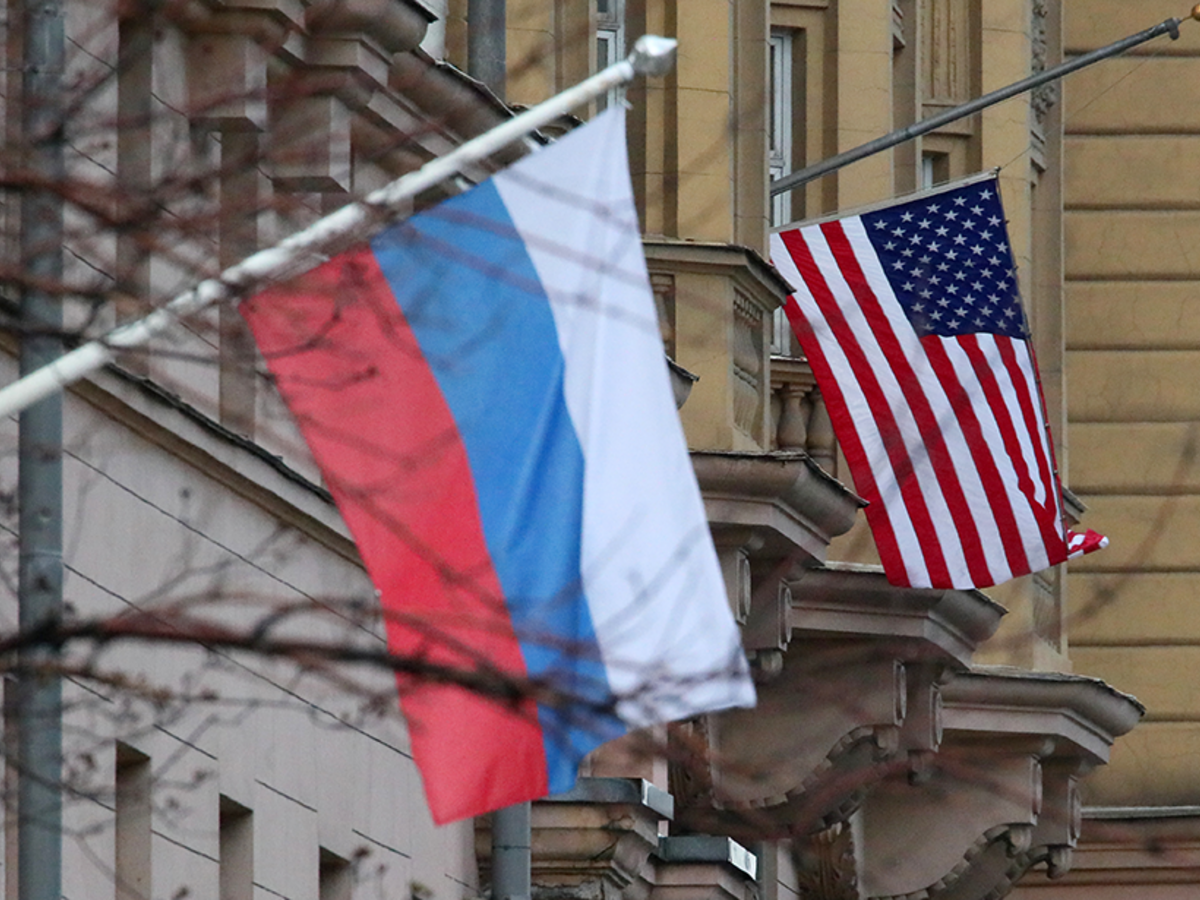 USA Rusko vlajky vlajka