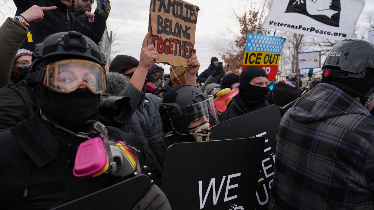 migranti Minnesota ICE protest 