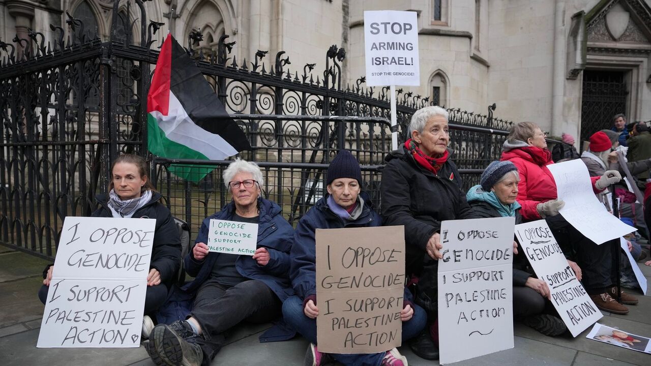 Británia Palestína protesty
