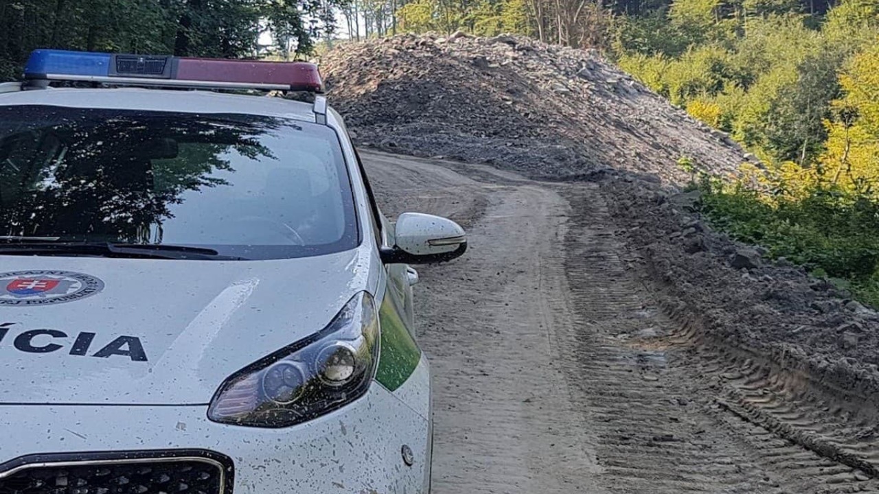 polícia policajti hliadka