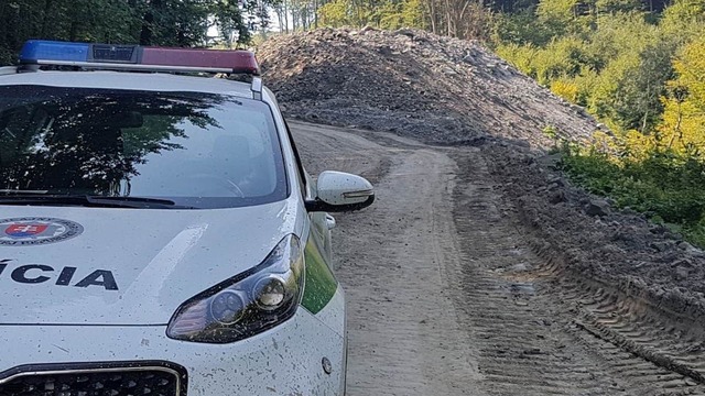 polícia policajti hliadka