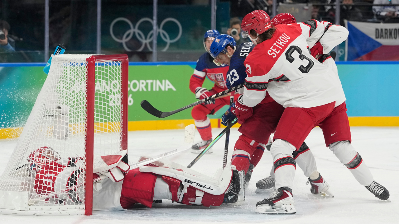 ČR - Dánsko hokej ZOH