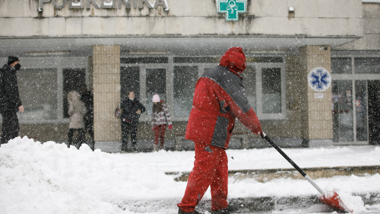 počasie sneh sneženie Bratislava