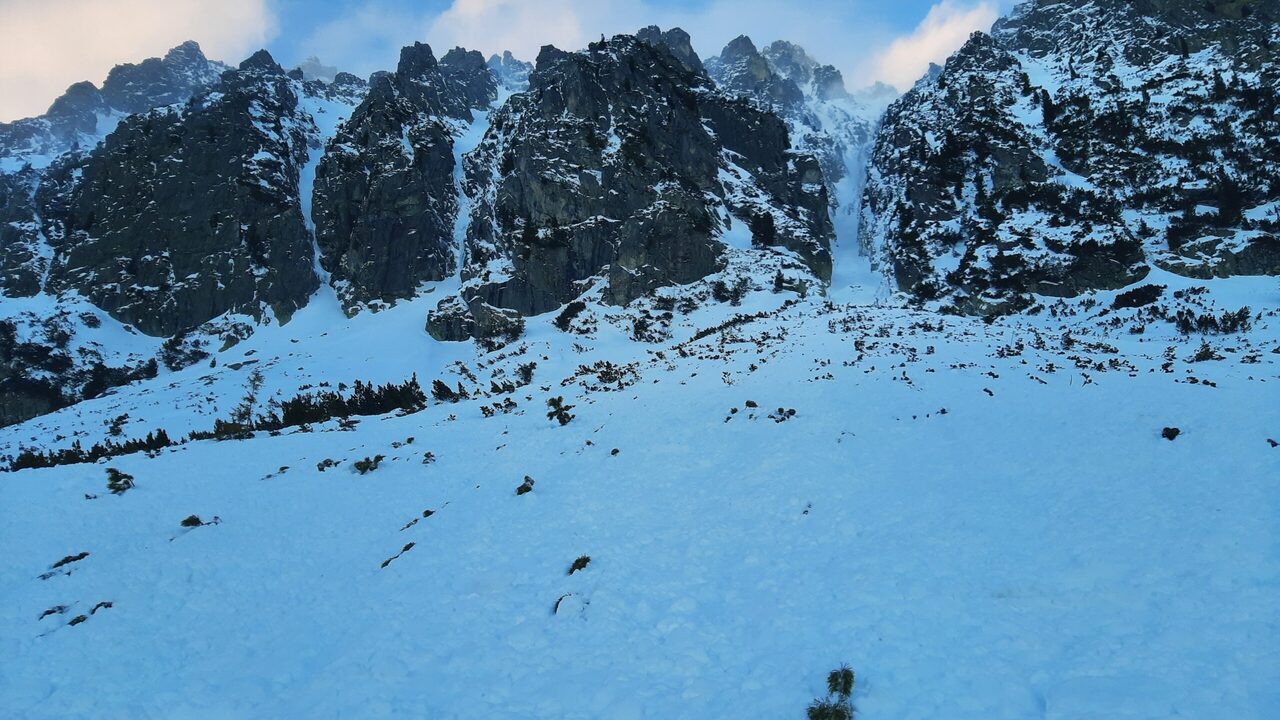 lavína Mengusovská dolina