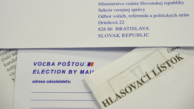 voľby, voľba poštou, hlasovací lístok