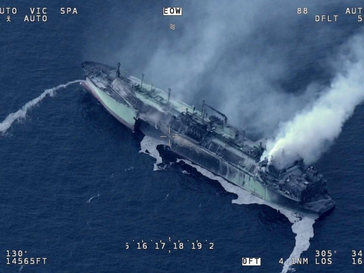 poskodeny rusky tanker