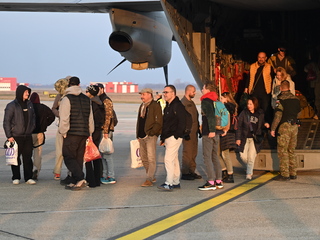 repatriačný let z Blízkeho východu