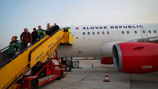 repatriačný let z blízkeho východu 