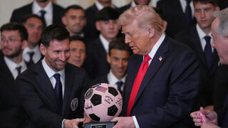 donald trump, lionel messi