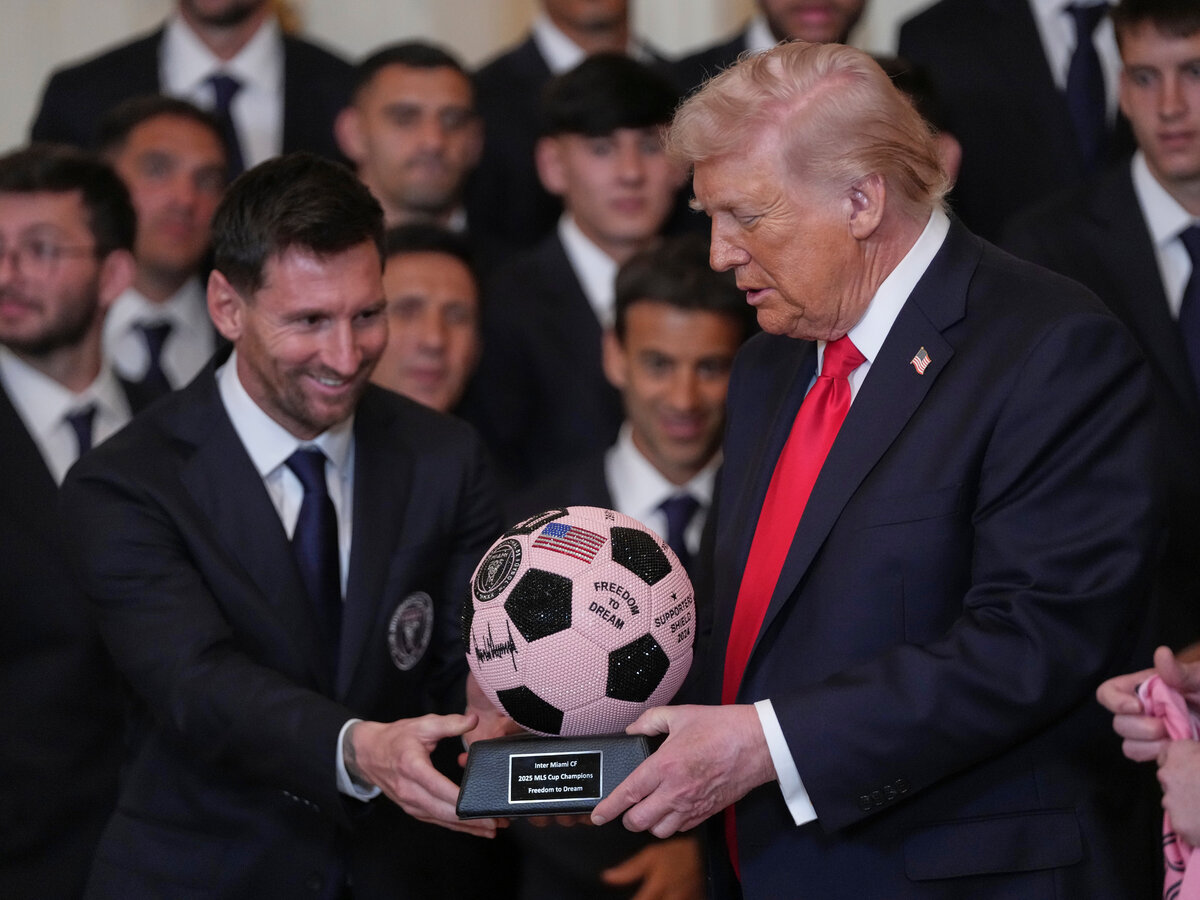 donald trump, lionel messi