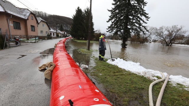 Zvolenská Slatina povodeň