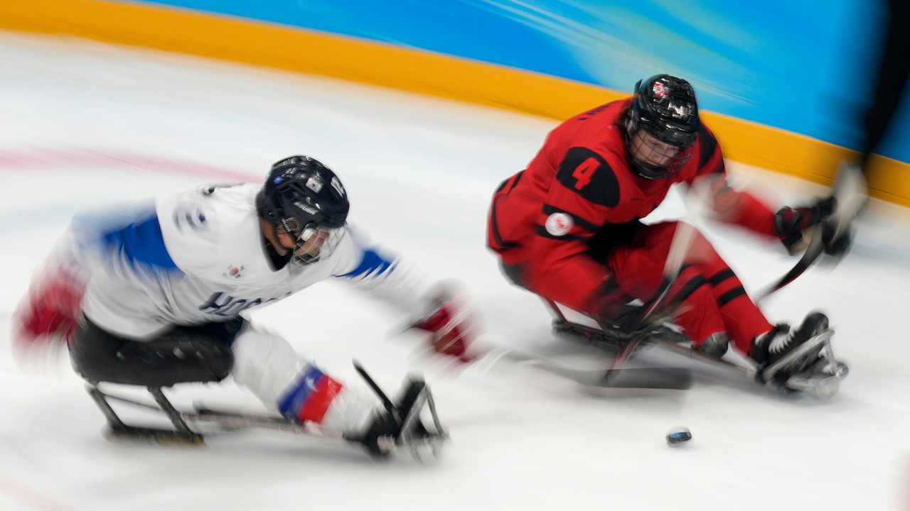 paralympiáda hokej Slovensko Kanada