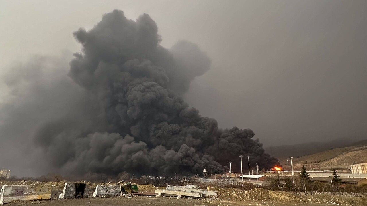 Teherán ropný sklad požiar