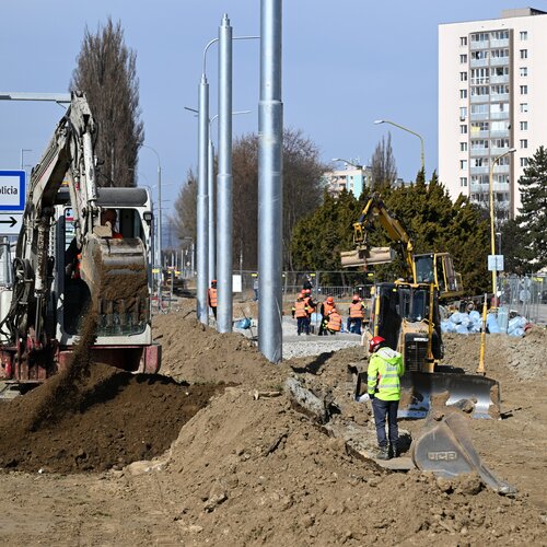 Košice, trať, stavba