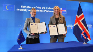 Kaja Kallasova a islandska ministerka zahranicnych veci Katrin Gunnarsdottir