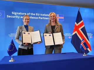Kaja Kallasova a islandska ministerka zahranicnych veci Katrin Gunnarsdottir