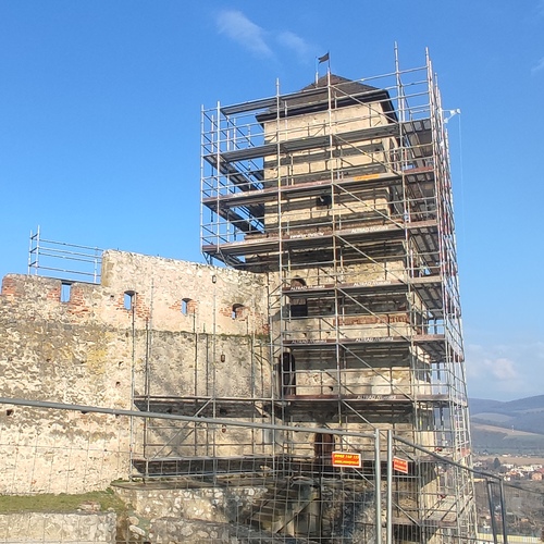hodinová veže Trenčín hrad